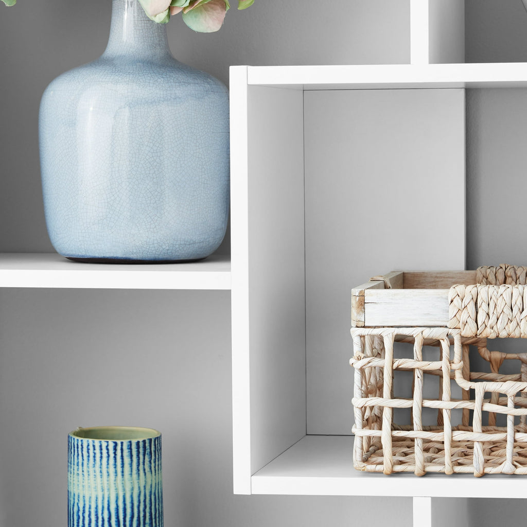 Mainstays Modern 8-Cube Bookcase, White