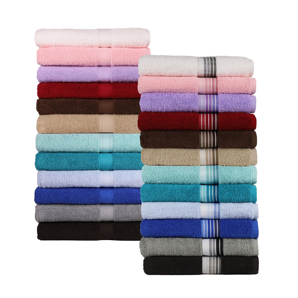 (6 pack) Mainstays Basic Bath Sheet, 100% Cotton, White