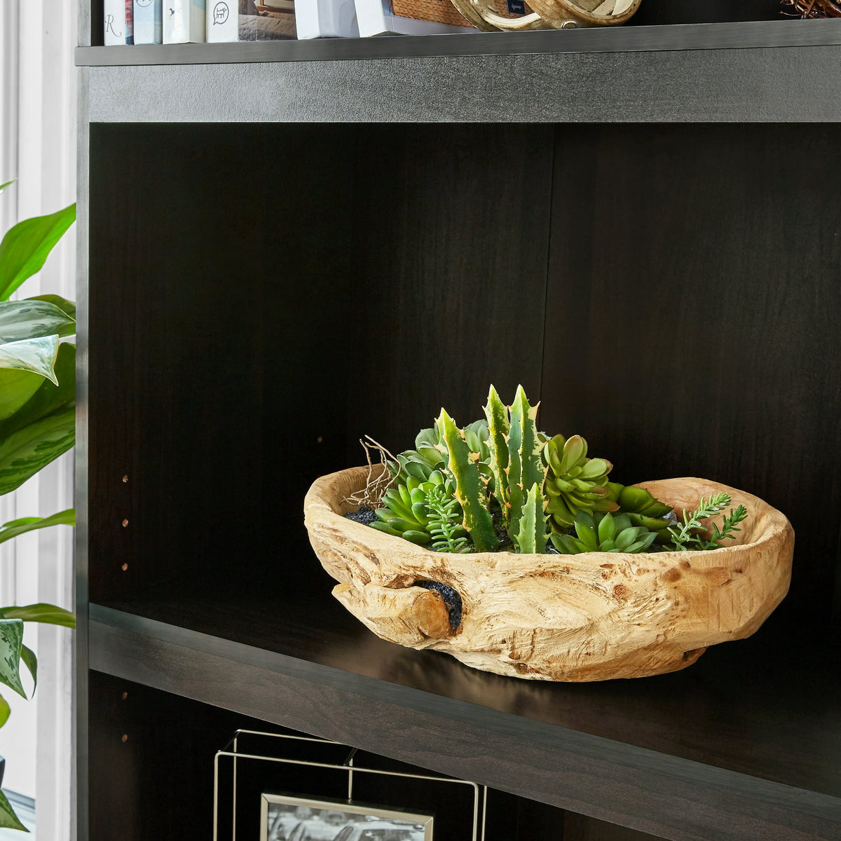 Mainstays Framed 5-Shelf Bookcase with Adjustable Shelves, Espresso