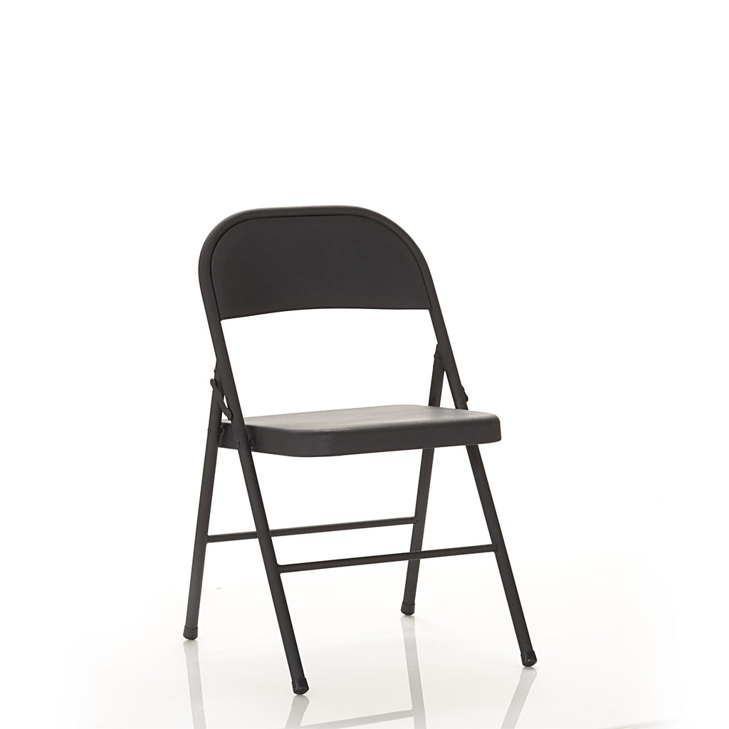 (8 pack) Mainstays Steel Folding Chair, Black, Set of 4