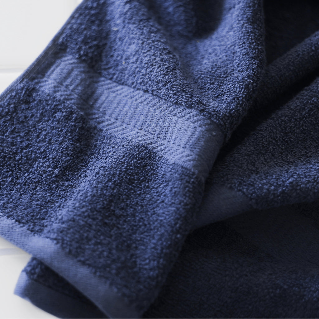 Mainstays 18-Piece 100% Cotton Towel Set, Navy, 4 Bath Towels, 4 Hand Towels, 10 Washcloths