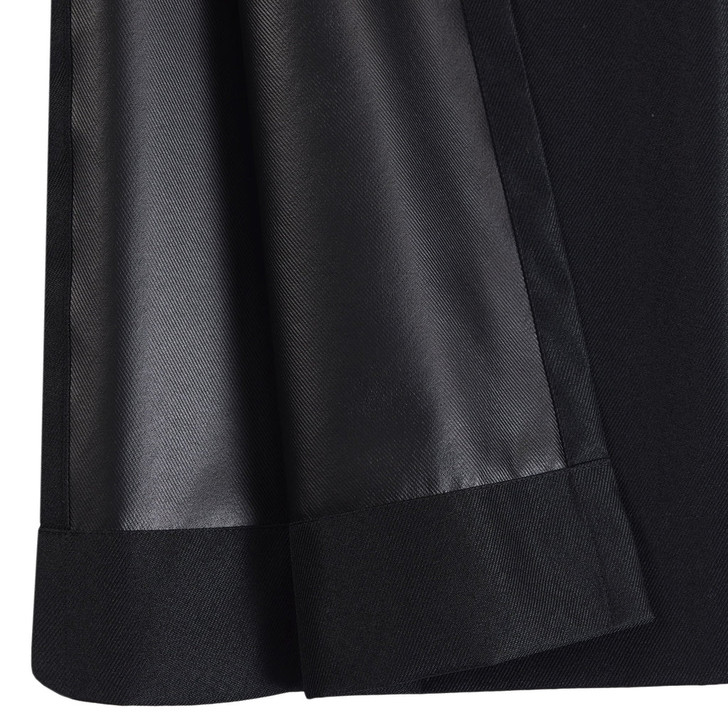 Mainstays Solid Black Blackout Curtain Panel Set with Back Tabs - 4 Pack, 30" x 63"