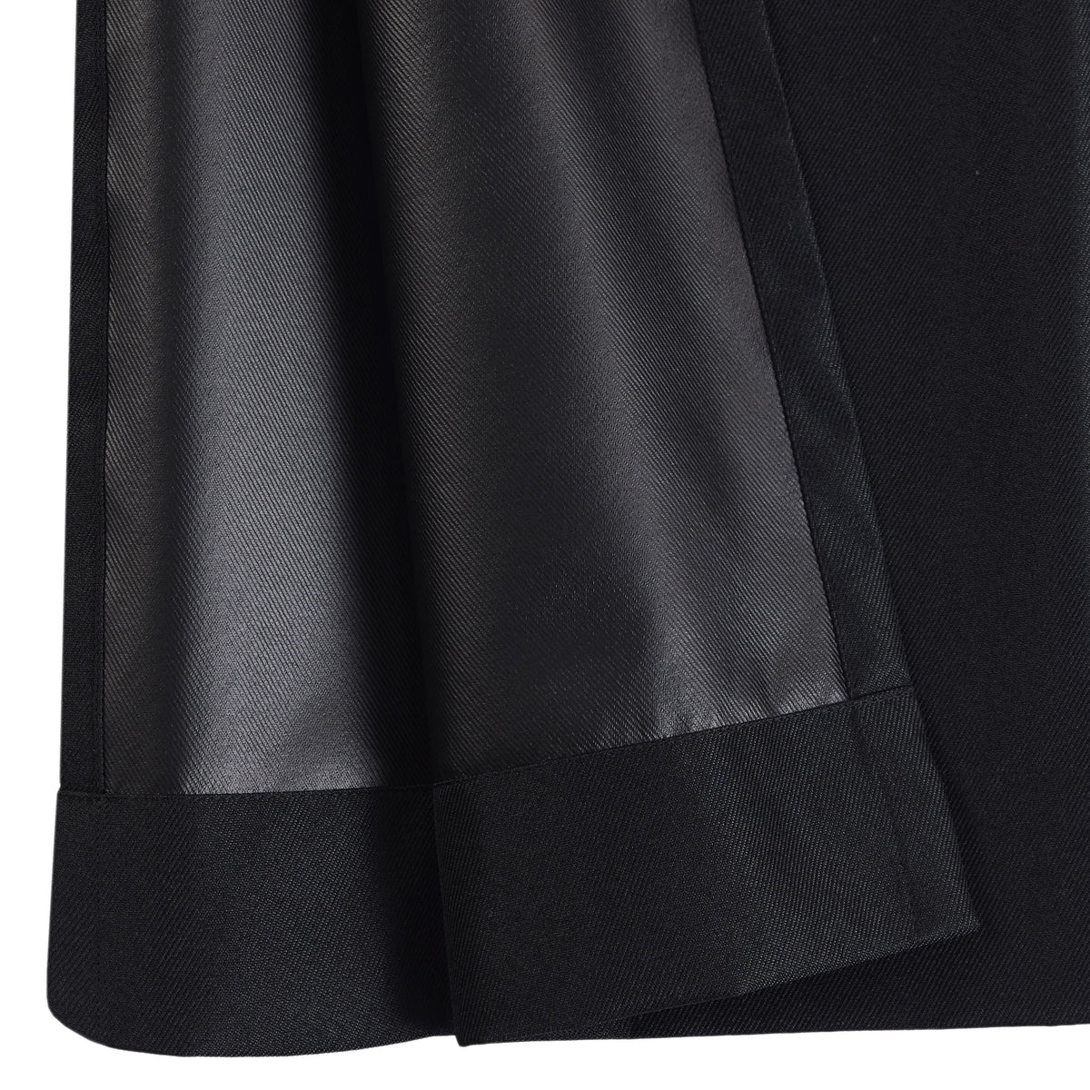 Mainstays Solid Black Blackout Curtain Panel Set with Back Tabs - 4 Pack, 30" x 63"