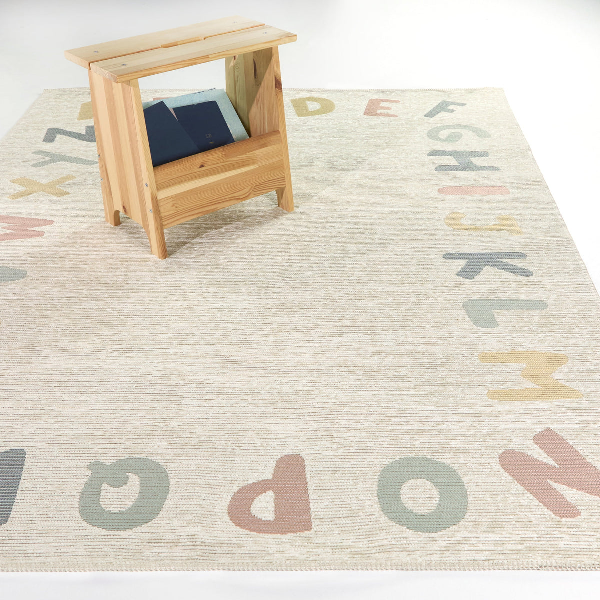 Mainstays Alphabet Indoor Area Rug, 3 ft x 4 ft 8 in
