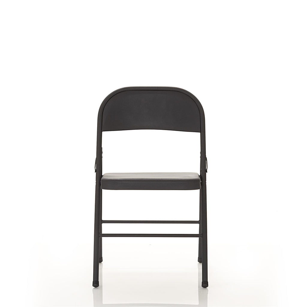 (8 pack) Mainstays Steel Folding Chair, Black, Set of 4