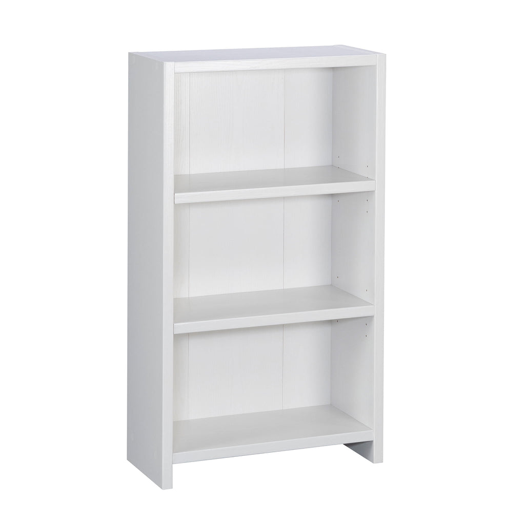 Mainstays Westley 3-Shelf Bookcase, White Grain Finish