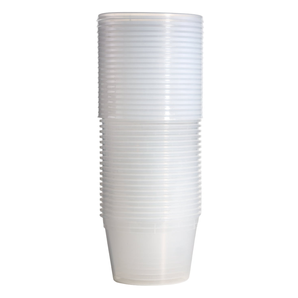 (4 pack) Mainstays Plastic Deli Containers, 40 Pieces, 16 oz, Meal Prep and Batch Cooking