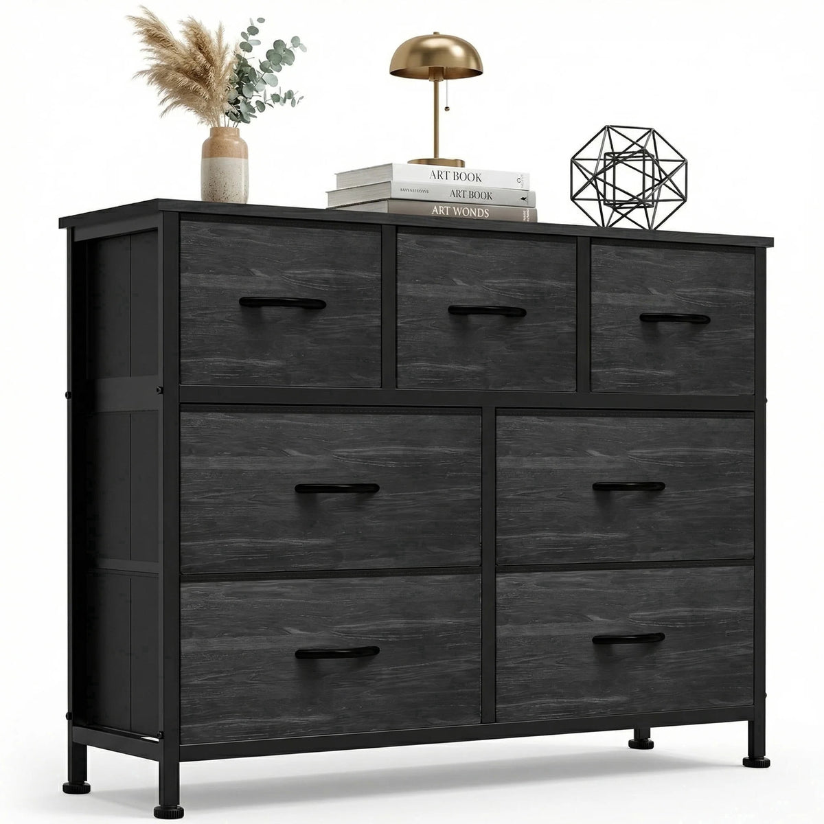 Pillar Home 7-Drawer Fabric Dresser Storage Chest for Bedroom, Closet