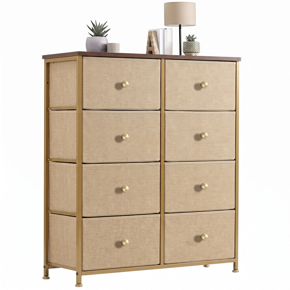 Pillar Home 8-Drawer Fabric Dresser Storage Chest