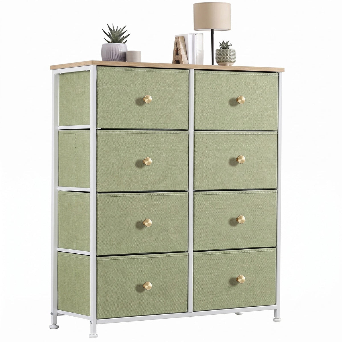 Pillar Home 8-Drawer Fabric Dresser Storage Chest
