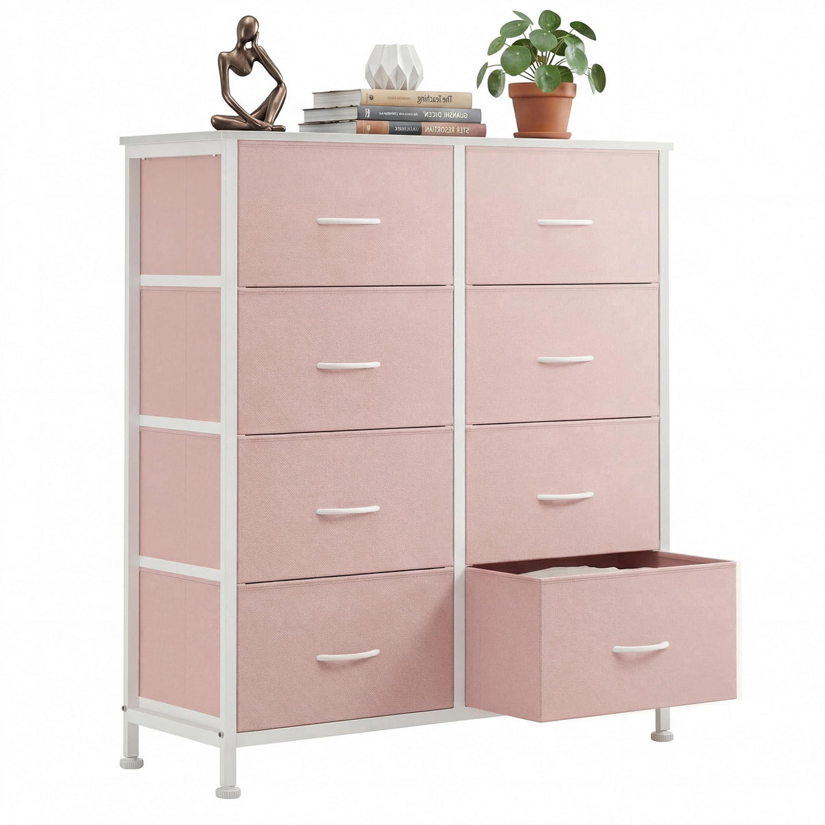 Pillar Home 8-Drawer Fabric Dresser Storage Chest