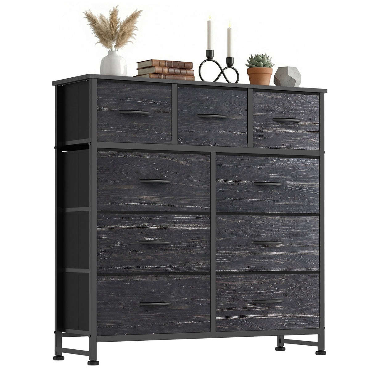 Pillar Home 9-Drawer Fabric Dresser Storage Chest
