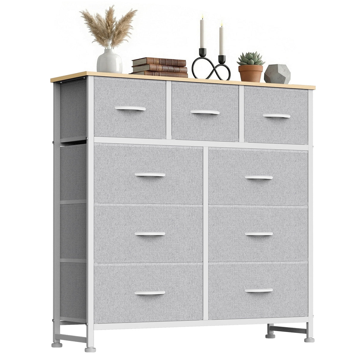 Pillar Home 9-Drawer Fabric Dresser Storage Chest