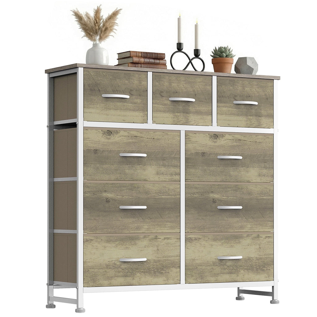 Pillar Home 9-Drawer Fabric Dresser Storage Chest