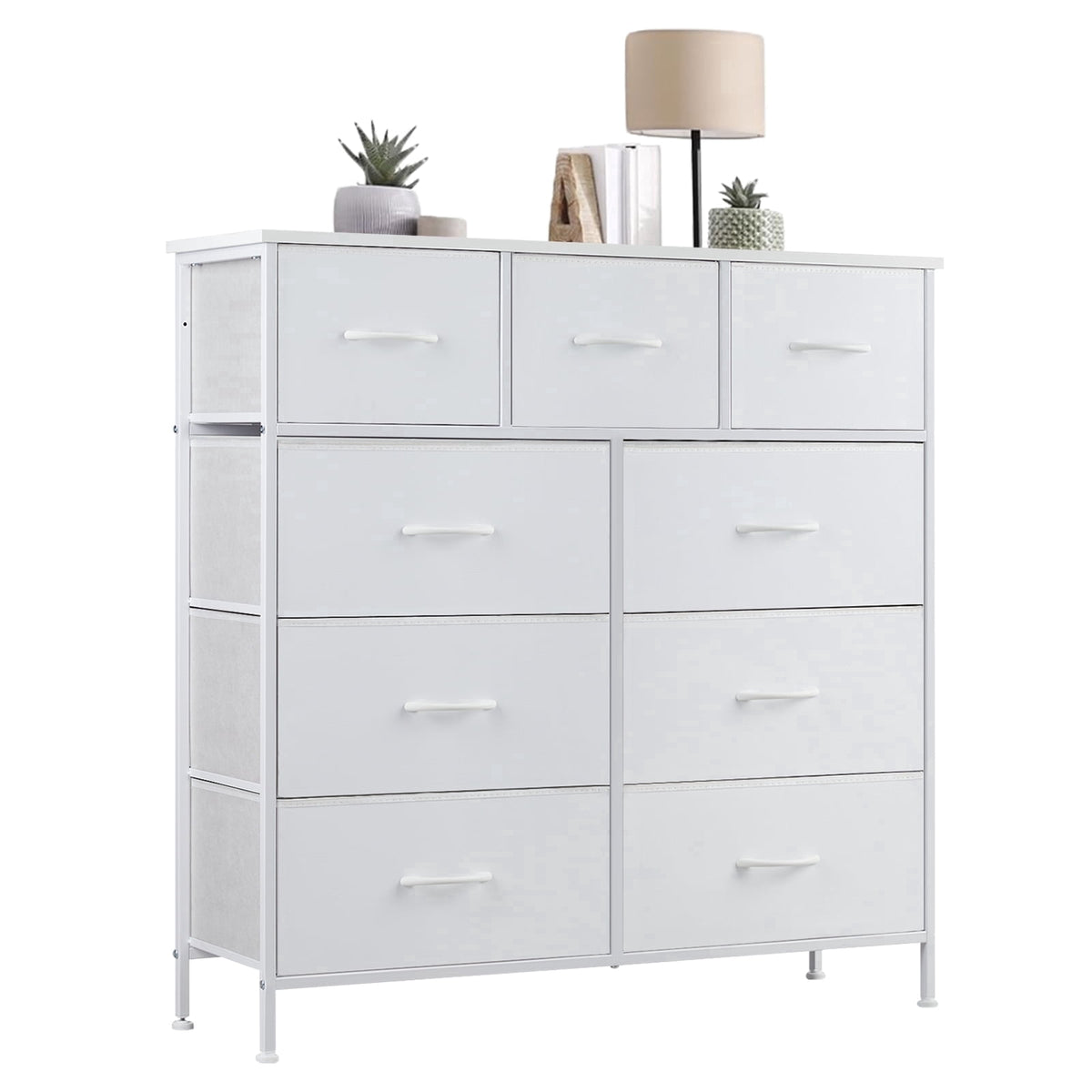 Pillar Home 9-Drawer Fabric Dresser Storage Chest