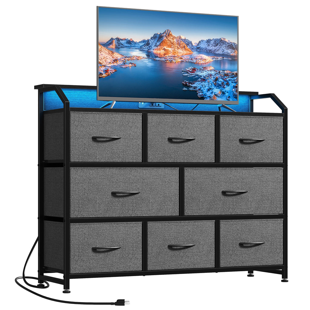Pillar Home LED TV Stand Dresser, Fits TVs up to 45 Inches