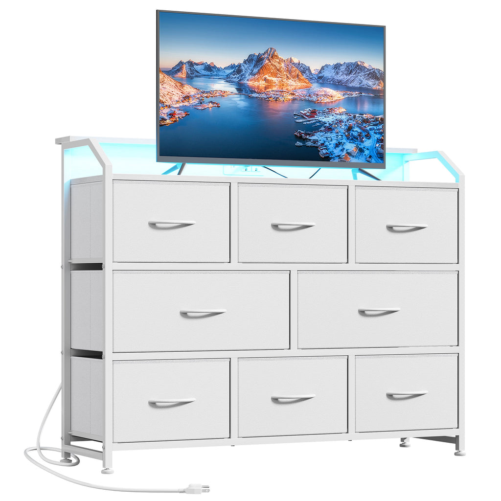 Pillar Home LED TV Stand Dresser, Fits TVs up to 45 Inches