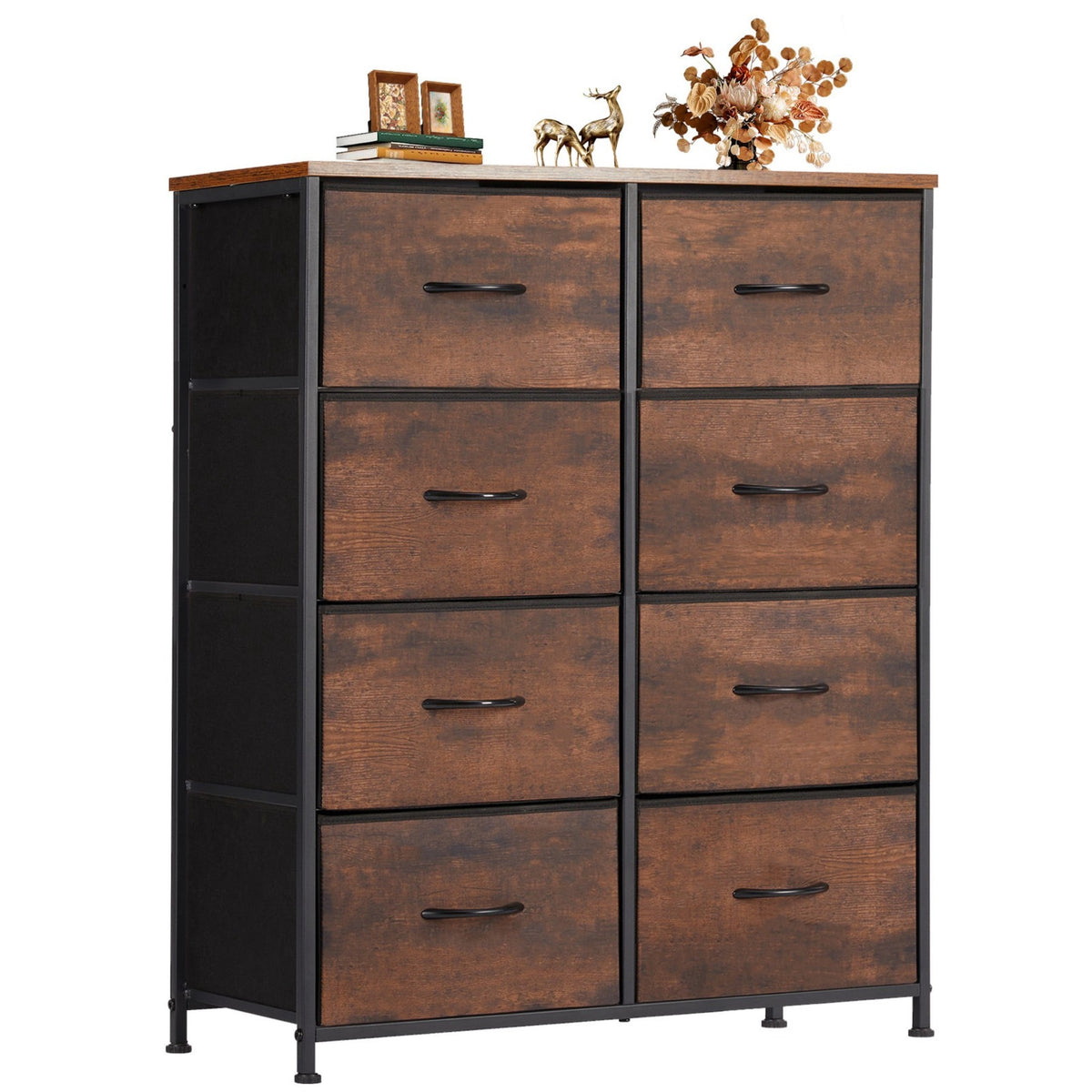 Pillar Home 8-Drawer Fabric Dresser Storage Chest