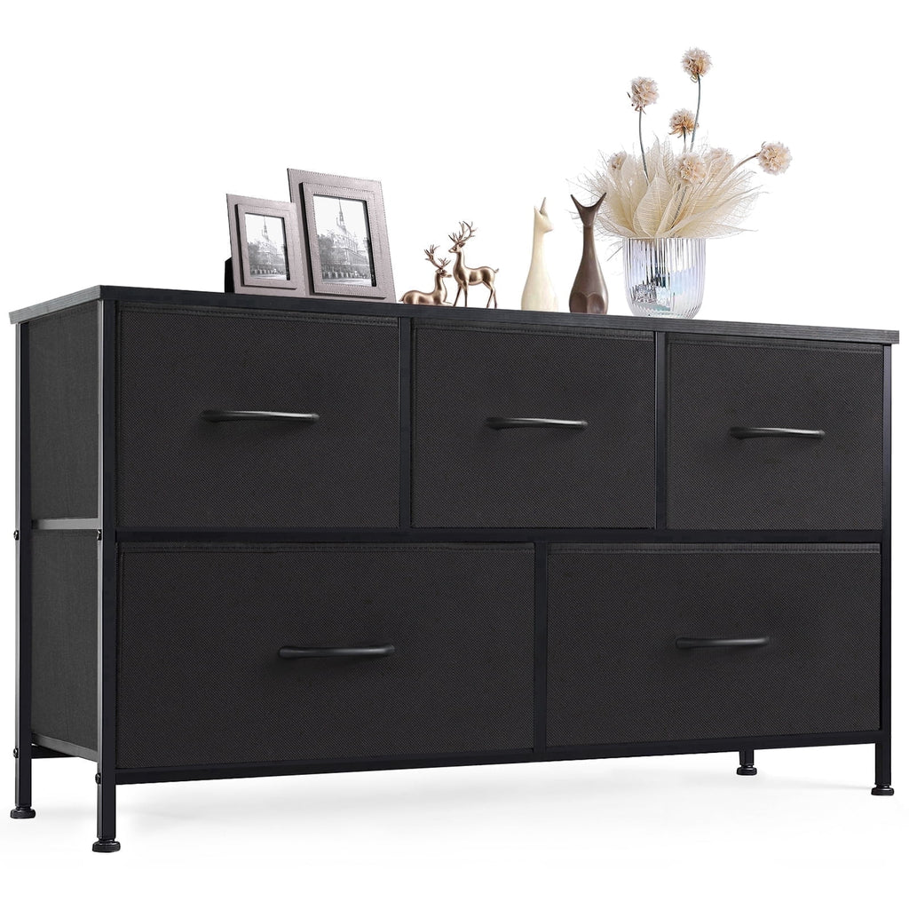 Pillar Home 5-Drawer Fabric Dresser TV Stand