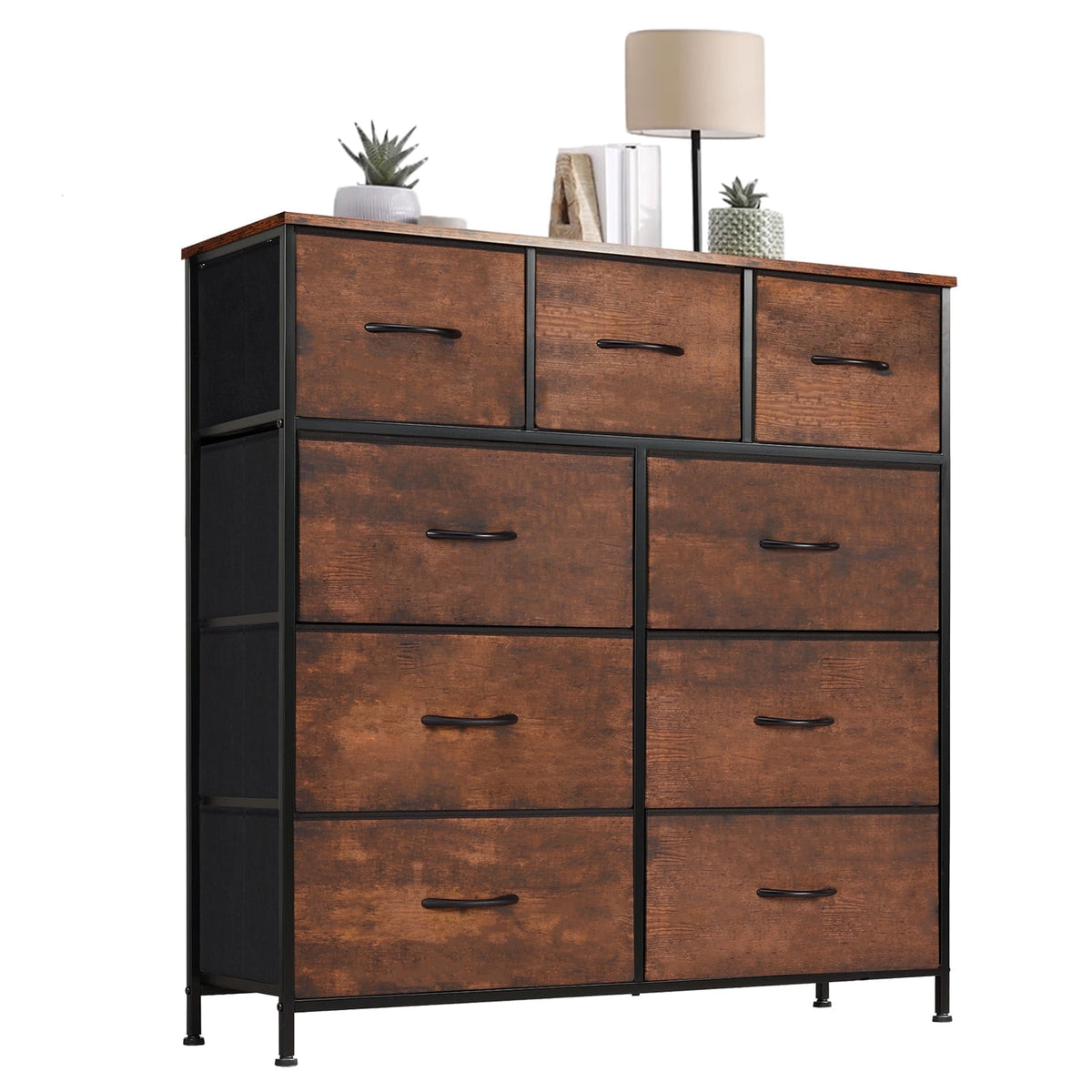 Pillar Home 9-Drawer Fabric Dresser Storage Chest