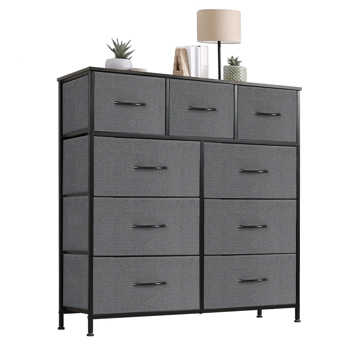 Pillar Home 9-Drawer Fabric Dresser Storage Chest