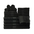 Pillar Home 18-Piece 100% Cotton Towel Set, Navy, 4 Bath Towels