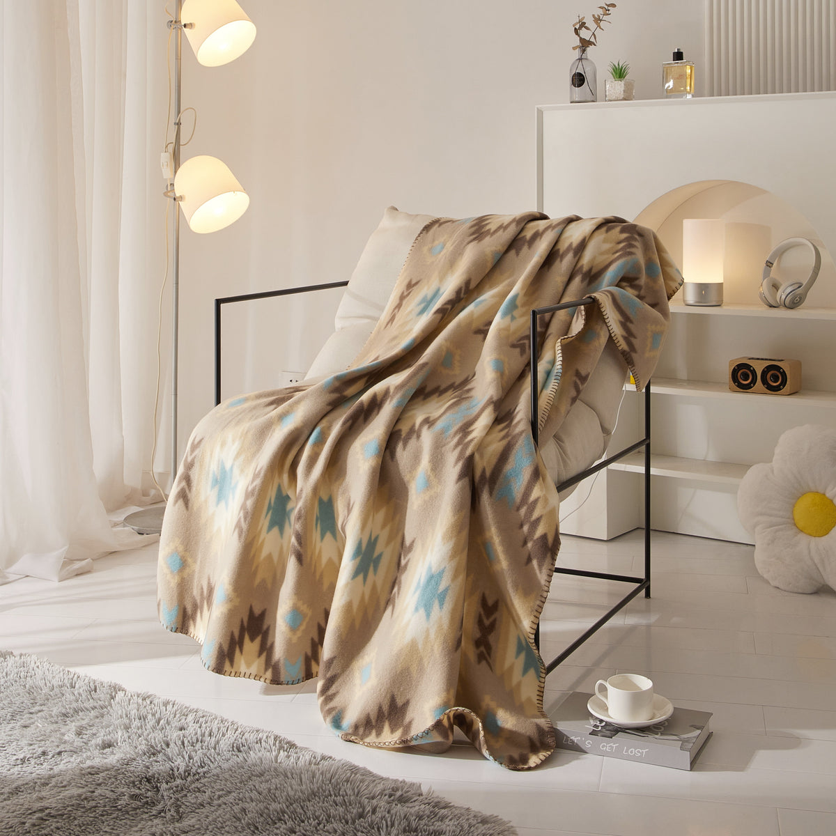 Pillar Home Cozy Fleece Throw Blanket 50"x60"