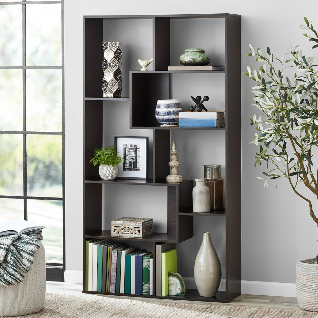 Pillar Home Modern 8-Cube Bookcase, White