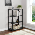 Pillar Home No Tools 4-Shelf Bookcase, White