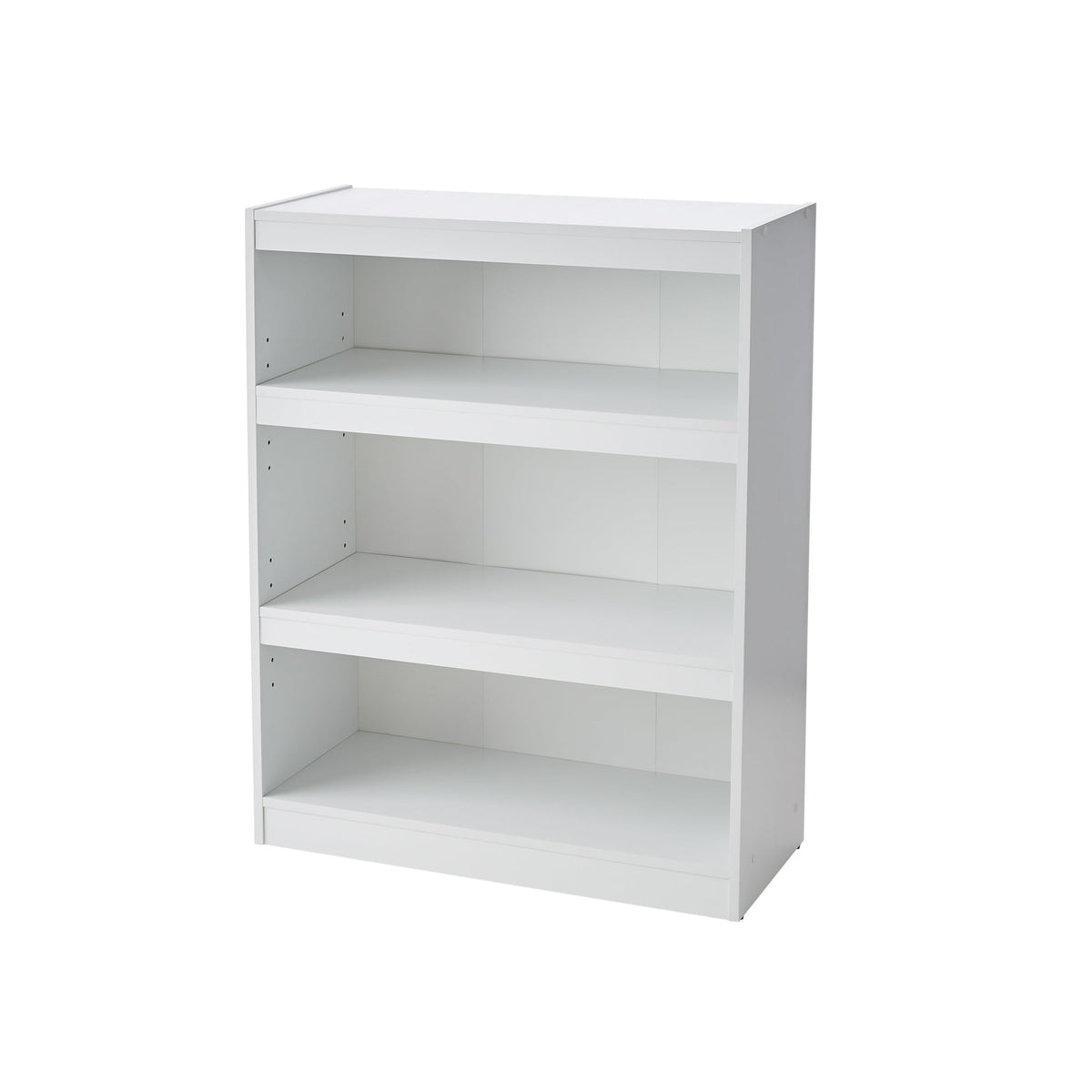 Mainstays Framed 3-Shelf Bookcase with Adjustable Shelves, White