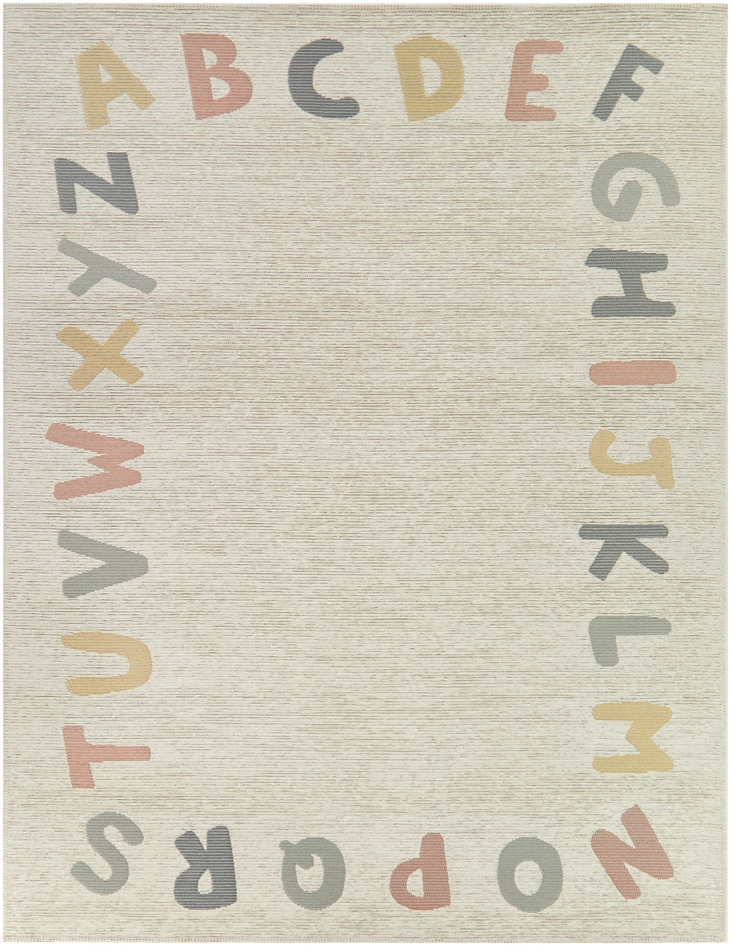 Mainstays Alphabet Indoor Area Rug, 3 ft x 4 ft 8 in
