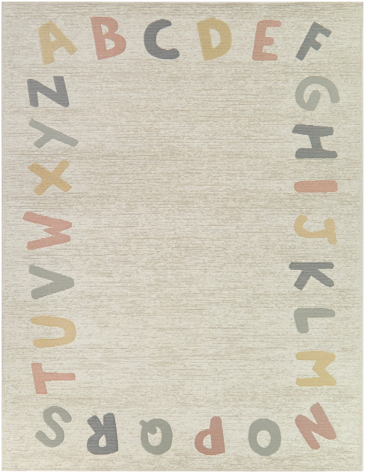 Mainstays Alphabet Indoor Area Rug, 3 ft x 4 ft 8 in