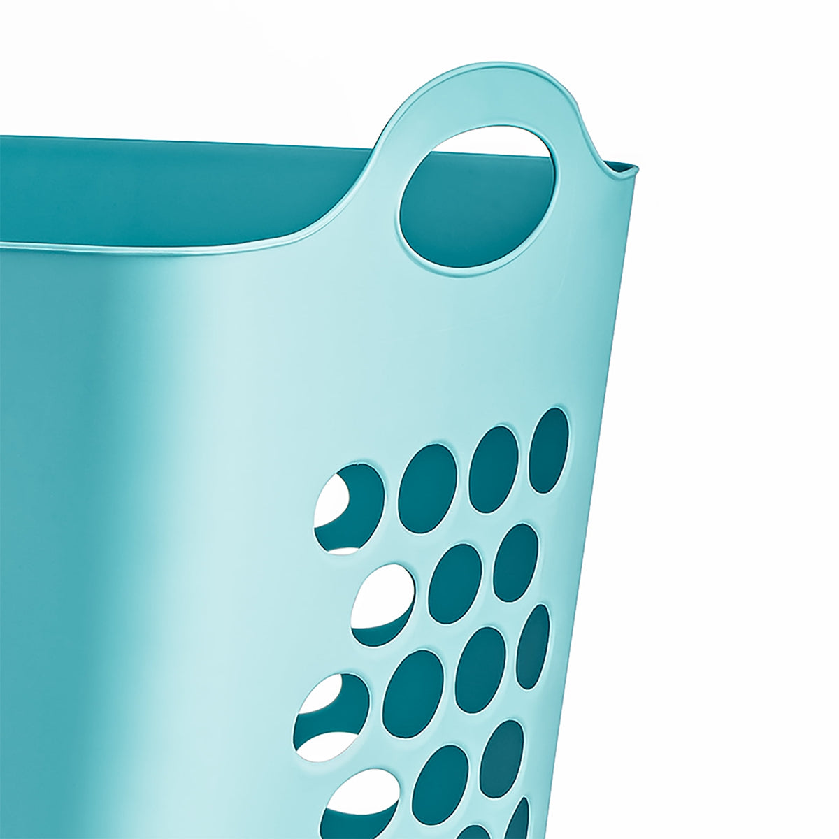 (3 pack) Mainstays 2 Bushel Flexible Square Laundry Hamper, Teal