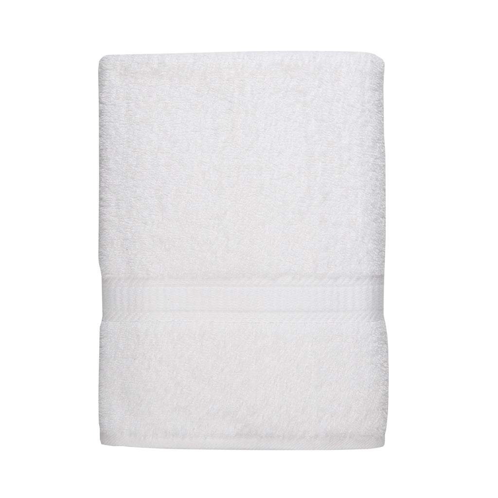 (6 pack) Mainstays Basic Bath Sheet, 100% Cotton, White