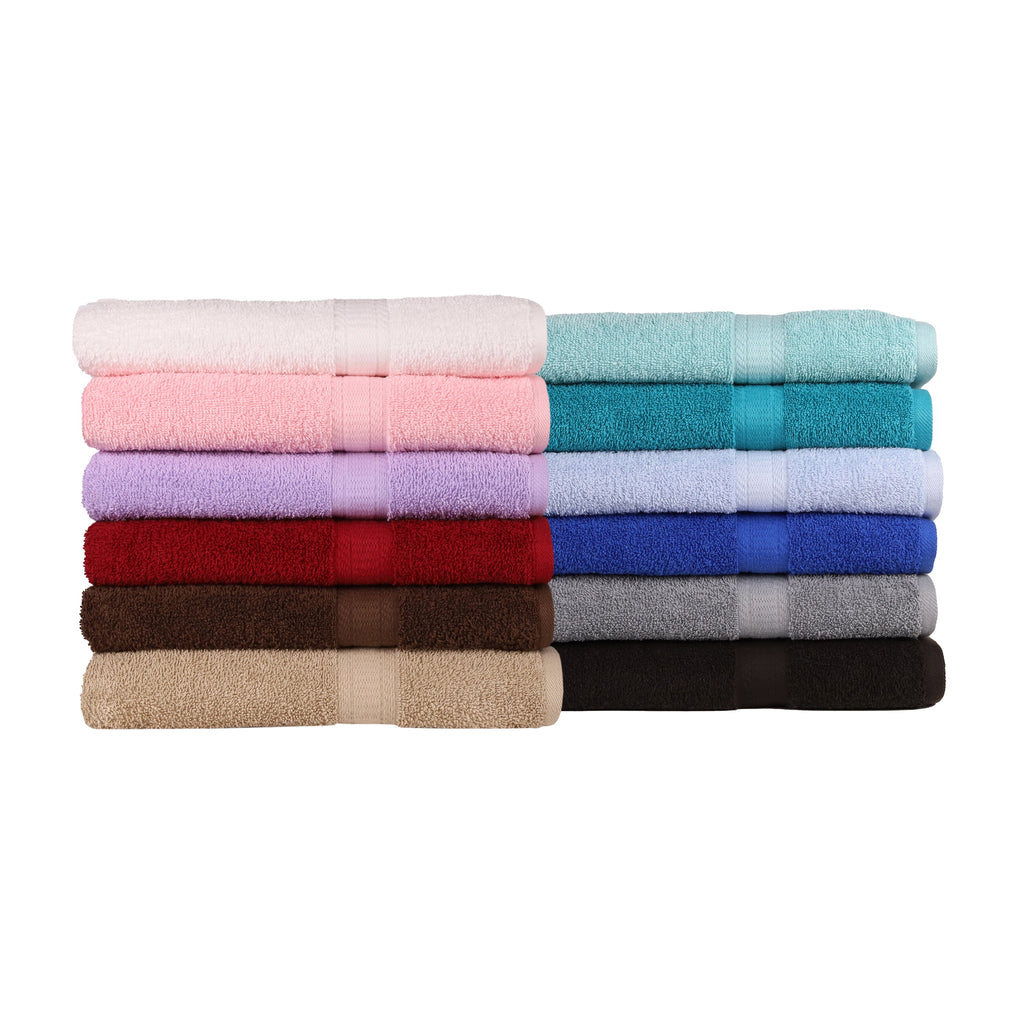 (6 pack) Mainstays Basic Bath Sheet, 100% Cotton, White